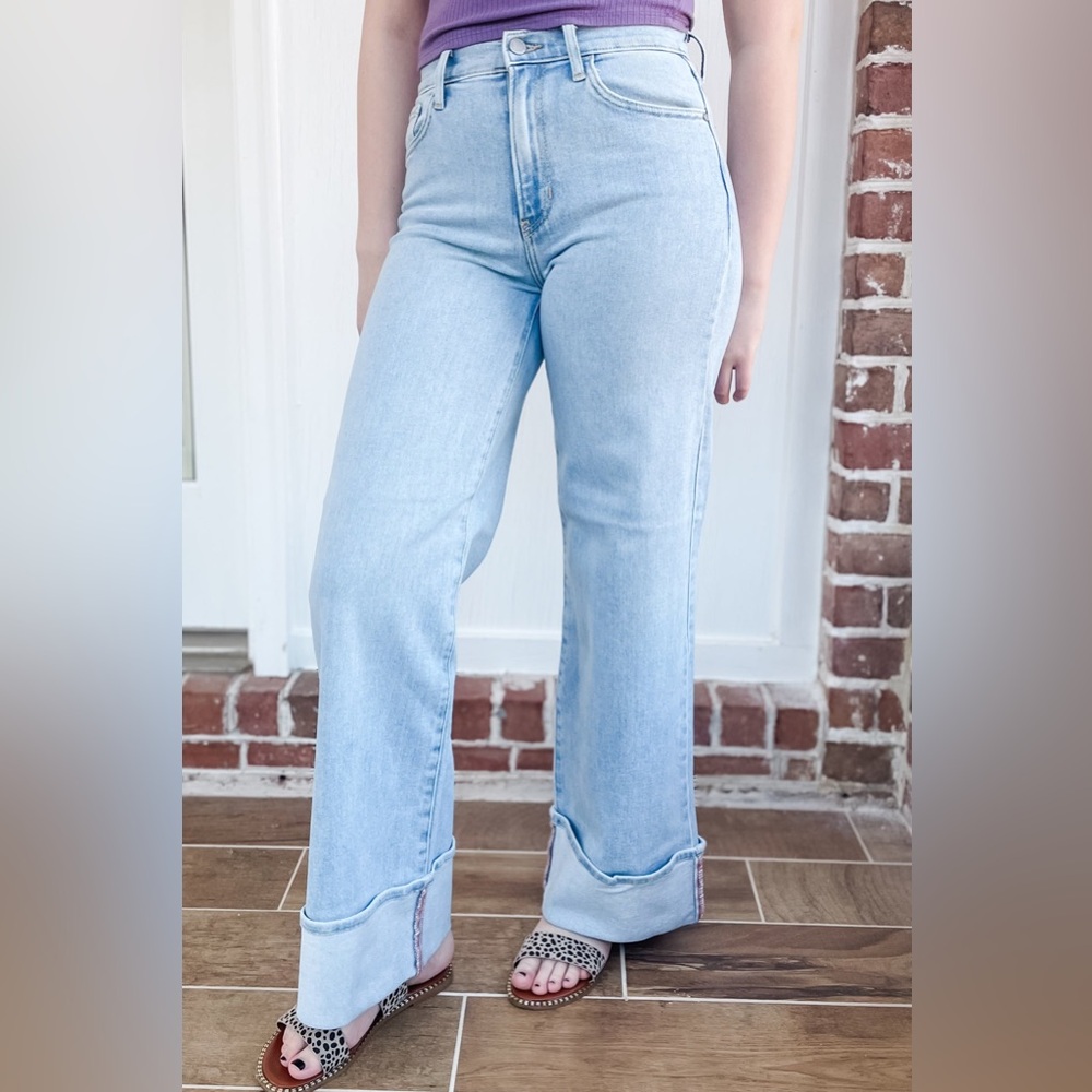 Just Black Denim Light Blue Flare Jeans